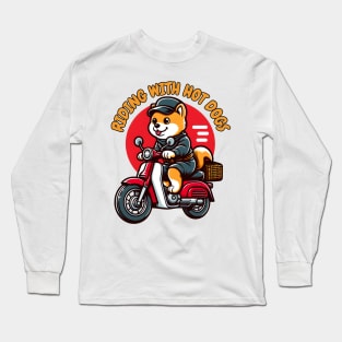 Puppy biking Long Sleeve T-Shirt